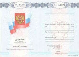 Диплом техникума - колледжа с 2008 по 2010 год